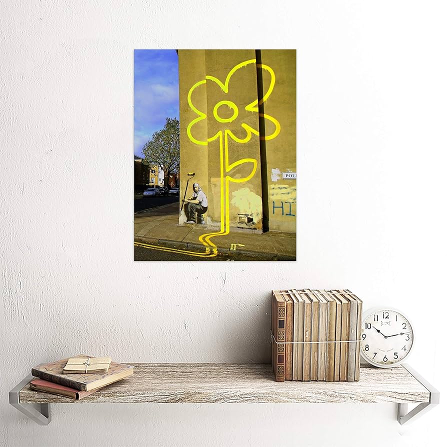 Banksy 絵画 紙本 肉筆 額縁 Banksy 絵画 紙本 肉筆 額縁